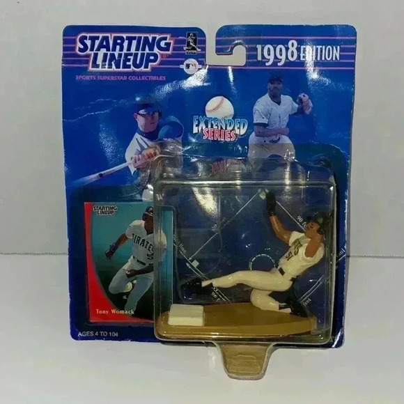1998 Starting Lineup TONY WOMACK Extended Series Kenner New Pittsburgh Pirates - Picture 1 of 2